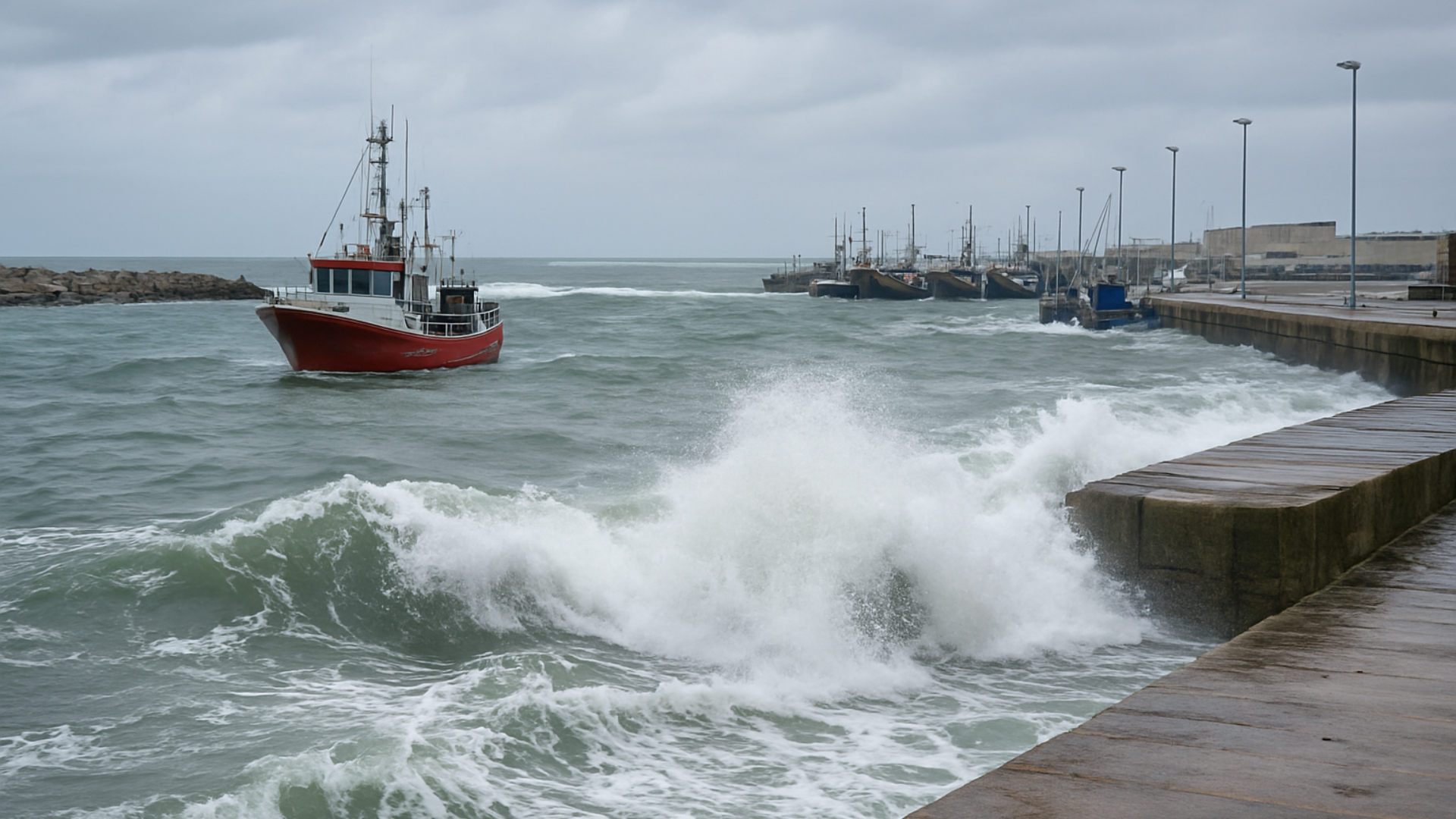 Aviso de precipitação e vento forte